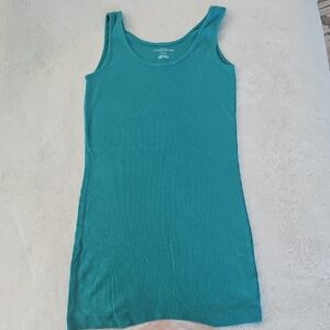 Ladie's Teal Maternity Ribbed Tee